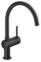 virtuvine kriaukle plautuve - GROHE Minta, juodas (Black) 32917KS0 - 1 nuotrauka