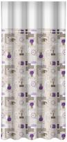 Naktinė užuolaida ZMP-099, balta sp./smėlio sp./violetinė sp., 160 cm x 250 cm