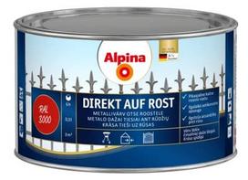Metalo dažai ALPINA DIREKT AUF ROST RAL1021, rapsų geltonumo sp., 0,3 l