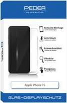 Pedea 50170098 Glass screen protector Apple iPhone 15 1 pc(s) Anti-fingerprint 50170098