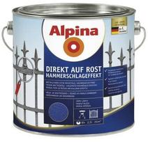 Metalo dažai ALPINA DIREKT AUF ROST RAL5010, mėlynos sp., 2,5 l