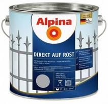 Metalo dažai ALPINA DIREKT AUF ROST, sidabro sp., 2,5 l