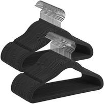 Songmics drabužių pakabos 50 vnt., juodos (Black)