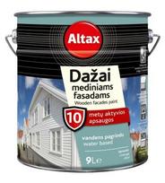 Medinių fasadų dažai ALTAX, raudonos sp., 9 l