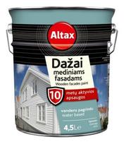 Medinių fasadų dažai ALTAX, raudonos sp., 4,5 l