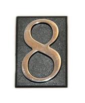 numeris 8, 32 x 45, mm, plastikinis, chromo sp.