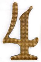 numeris 4, 190 mm, šiurkštus paviršius, platinos sp.
