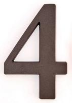 numeris 4, 190 mm, plastikinis, bronzos sp.