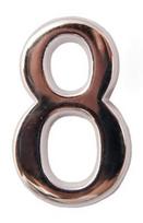numeris 8, 50 mm, chromo sp.
