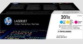 HP 201X Original LaserJet Toneris Cartridges Cyan/Magenta/Yellow High Yield (3-pack)