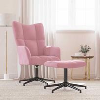 Fotelis VLX Relaxing 328088, rožinis, 70 cm x 61 cm x 96.5 cm