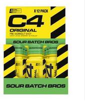 CELLUCOR C4 Pre-Workout Shots, Sour Batch Bros - 12 x 60 ml