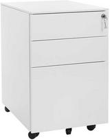 rakinama stalciu spintele - Komoda Songmics OFC60WT, balta (White) - 1 nuotrauka