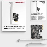 pci sata - PCES-SJ2 PCIe 2x SATA int. controller JMB582 - 4 nuotrauka