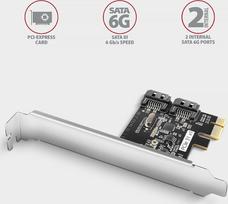 pci sata - PCES-SJ2 PCIe 2x SATA int. controller JMB582 - 7 nuotrauka