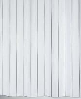 Dušo užuolaida SPIRELLA VENTO, 100 % poliesteris, pilka, su metalo sp. linijomis, 180 x 200 cm