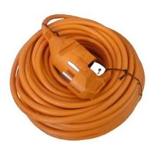 Ilgiklis su įžeminimu SERIAL, 1 lizdas, 3x1,5 mm2, IP20, 50 m, oranžinės sp.