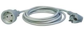 Ilgiklis EMOS, 1 lizdas, 3 m, 3G1 mm2, baltos sp.
