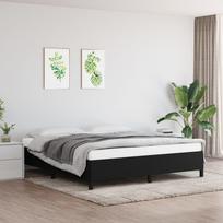 vidaXL Lovos rėmas be čiužinio, juodas (Black), 160x200 cm, audinys