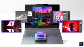 nesiojami kompiuteriai 16 1 - Lenovo Yoga 7 2-in-1 14ILL10, 14", OLED, Touchscreen, WUXGA, Intel Core Ultra 7, 16 GB, 512 GB, Luna Grey (Pilkas) - 12 nuotrauka