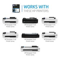 134a - HP 3x 711 ink Cyan DJ T120 520 | CZ134A - 2 nuotrauka