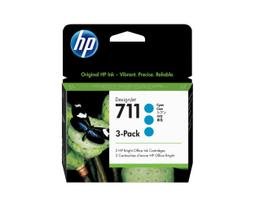 134a - HP 3x 711 ink Cyan DJ T120 520 | CZ134A - 4 nuotrauka