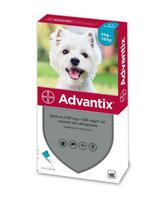 Advantix užlašinamasis tirpalas šunims nuo blusų ir erkių, 4-10 kg, 4 pipetės