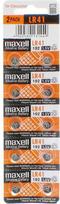 lr41 - Maxell LR41 Alkaline Battery 10 vnt. - 1 nuotrauka