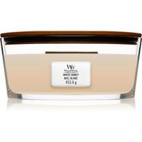 Woodwick White Honey Scented Candle kvapioji žvakė, 453.6 g