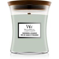 Woodwick Sagewood & Seagrass Scented Candle kvapioji žvakė, 275 g