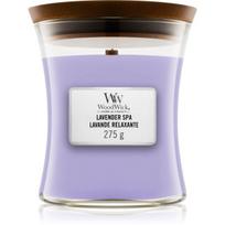 Woodwick Lavender Spa Scented Candle kvapioji žvakė, 275 g