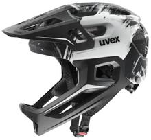 Šalmas Uvex React Jr Fullface Juodas-Baltas (Black-White) 52-56 cm