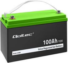 gel akumuliatoriai 12v - Qoltec 53083 Gelinis akumuliatorius | 12 V | 200AH - 1 nuotrauka