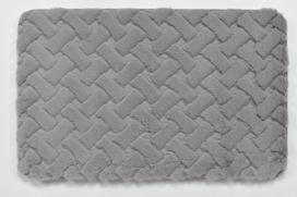 Vonios grindų kilimėlis Domoletti BMA1298D, pilka sp., 81 cm x 51 cm