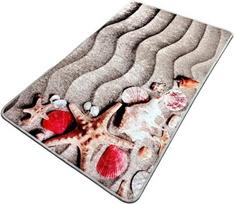 Vonios grindų kilimėlis Foutastic Coast 359CHL4487, įvairių spalvų, 120 cm x 70 cm