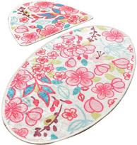 Vonios kilimėlių rinkinys Foutastic Dolce Oval 359CHL2113, įvairių spalvų, 100 cm x 60 cm