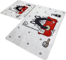 Vonios kilimėlių rinkinys Foutastic Dogs Shower 359CHL2543, įvairių spalvų, 100 cm x 60 cm