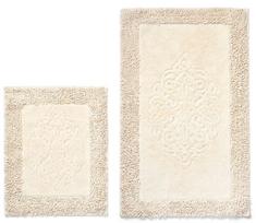 Vonios kilimėlių rinkinys Foutastic Cotton 394ANR1320, kreminė sp., 100 cm x 60 cm
