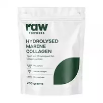 RAW POWDERS Hidrolizuotas jūrinis kolagenas Peptan, 250 g