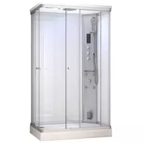 Garinė dušo kabina AMUE-AR1280-2R Balta (White) 120x80 cm