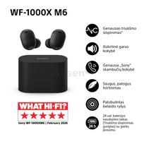 ausines i ausis - SONY WF-1000XM6 Black (Juodos) - 3 nuotrauka