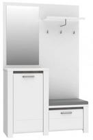 Forte Bruges Prieškambario baldų komplektas, baltas (White)