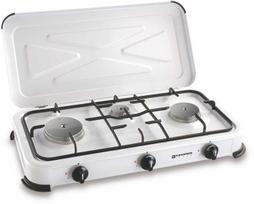 Kemper 104982 dujinė viryklė su 3 degikliais Balta (White)
