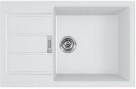 Franke Sirius S2D 611-78XL, Tectonite, 78 cm x 50 cm, arkties balta (Arctic White)