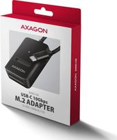 adapter ssd usb - Axagon ADM2-CM USB-C 10Gbps M.2 NVMe/SATA SSD adapter (Juodas) - 2 nuotrauka