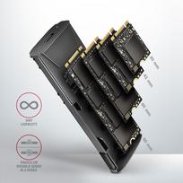 nvme enclosure usb 3.2 - Axagon EEM2-GTS2 USB-C M.2 NVMe/SATA SSD Dėžutė Juoda - 3 nuotrauka