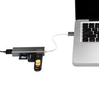 sd korteliu skaitytuvas - LogiLink USB 3.0 Hub 3-port w/Card Reader - 4 nuotrauka