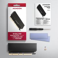 pci express kabelis - AXAGON PCEM2-XS PCI-Express x16 adapteris su aušintuvu M.2 NVMe (Juodas) - 3 nuotrauka