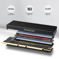 pci express kabelis - AXAGON PCEM2-XS PCI-Express x16 adapteris su aušintuvu M.2 NVMe (Juodas) - 6 nuotrauka