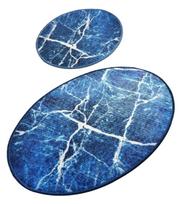 Vonios kilimėlių rinkinys Foutastic Denim 359CHL2399, įvairių spalvų, 60 cm x 100 cm